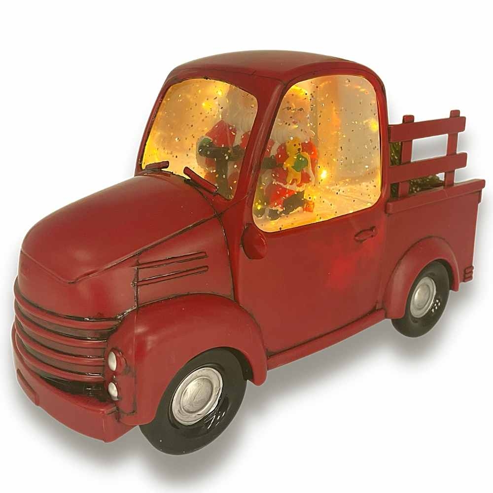 SANTA IN HIS RED UTE